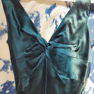 Ralph Lauren dark green evening gown